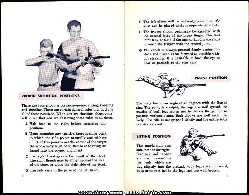 1959 Daisy Air Rifle Instruction Program and Advertising Booklet