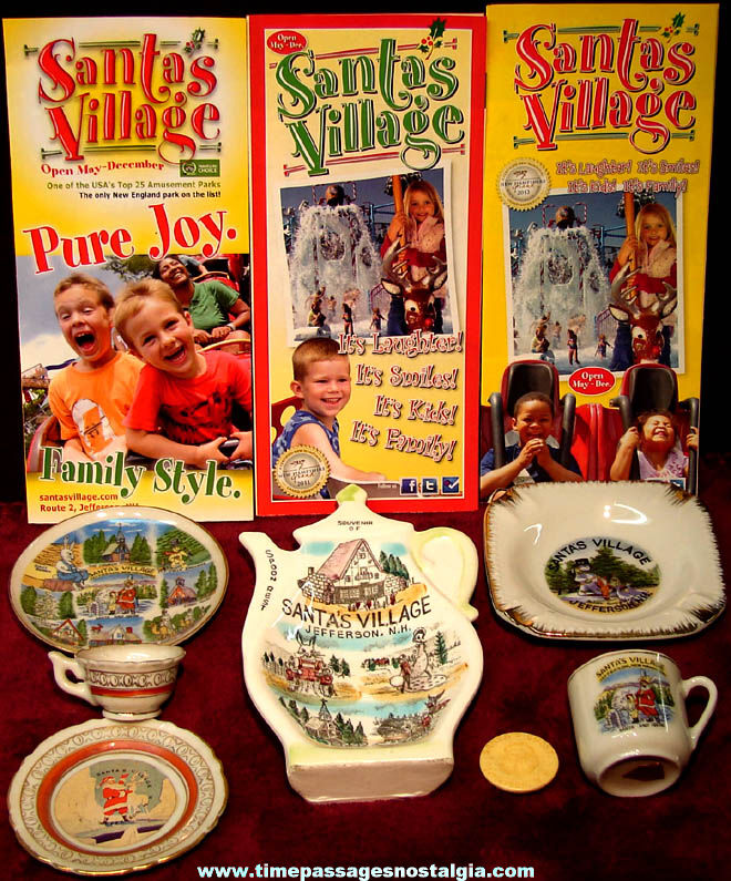 (10) New Hampshire Santa’s Village Advertising & Souvenir Items