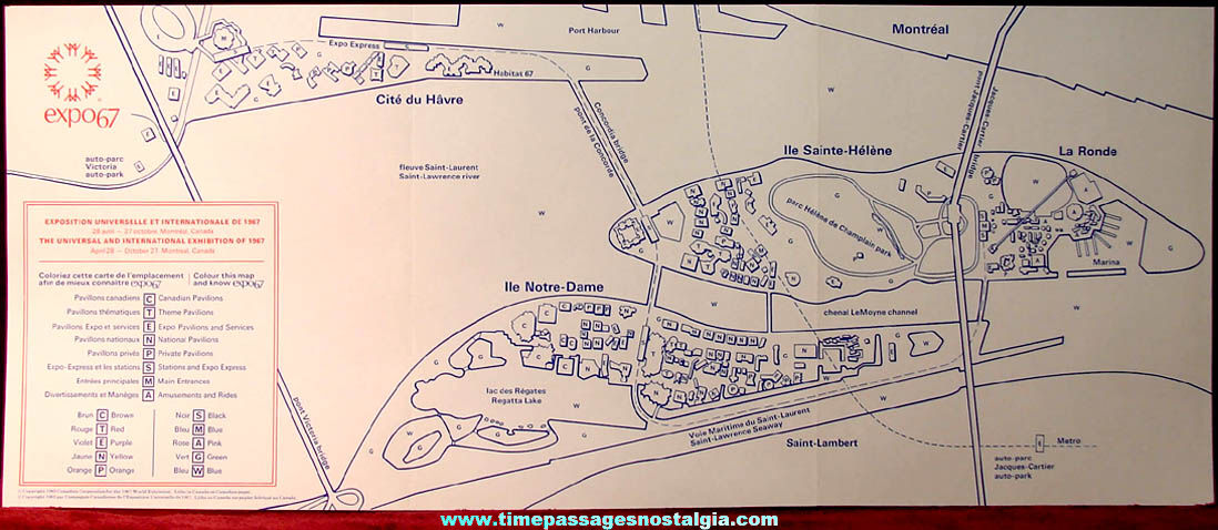 Montreal Canada Expo ’67 World’s Fair Edu Kit Folder With Contents