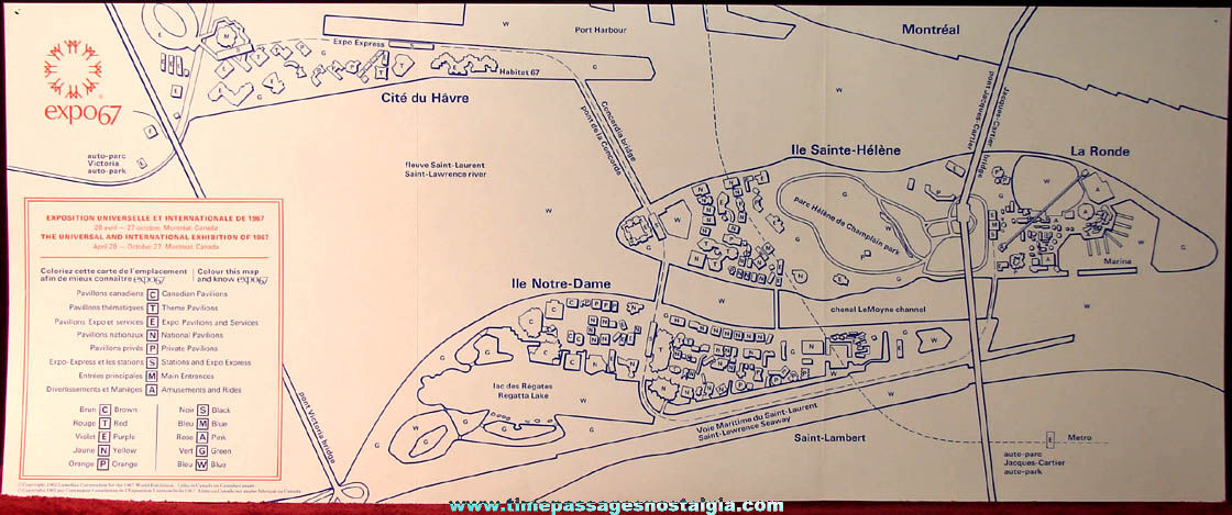Montreal Canada Expo ’67 World’s Fair Edu Kit Folder With Contents