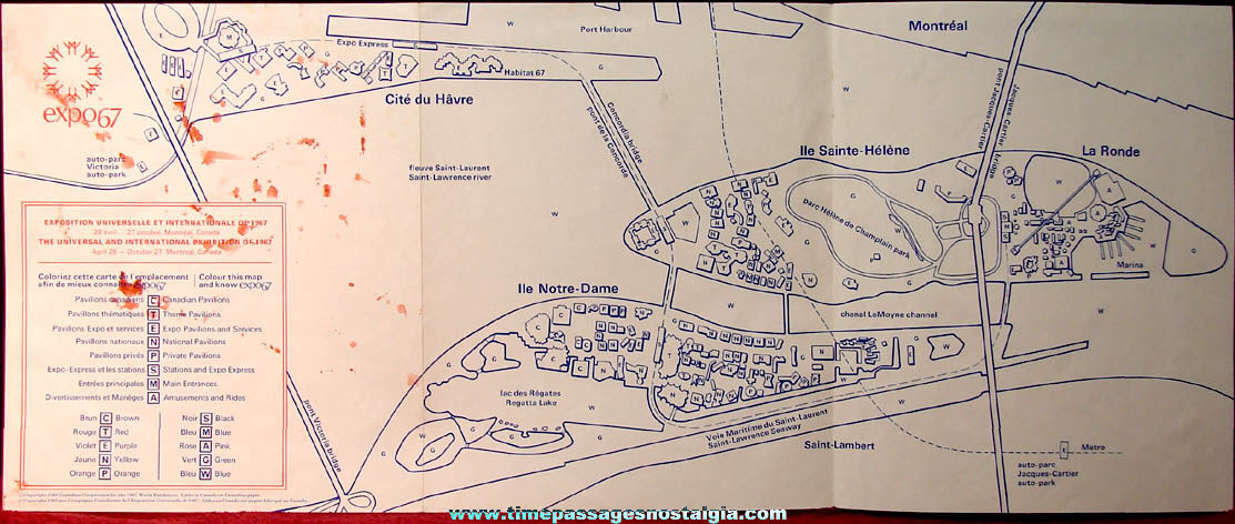 Montreal Canada Expo ’67 World’s Fair Edu Kit Folder With Contents