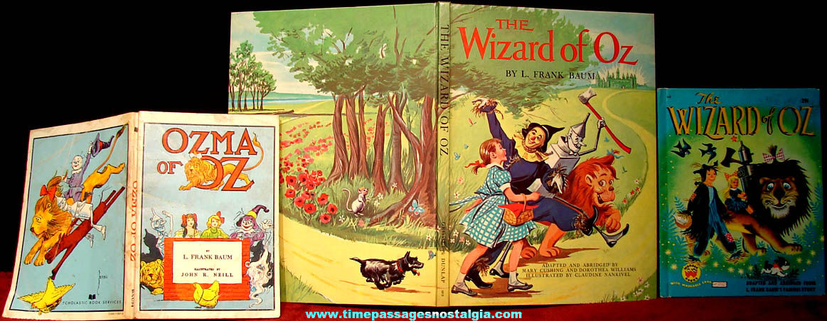 (3) Different Old Wizard of Oz Character Children’s Story Books