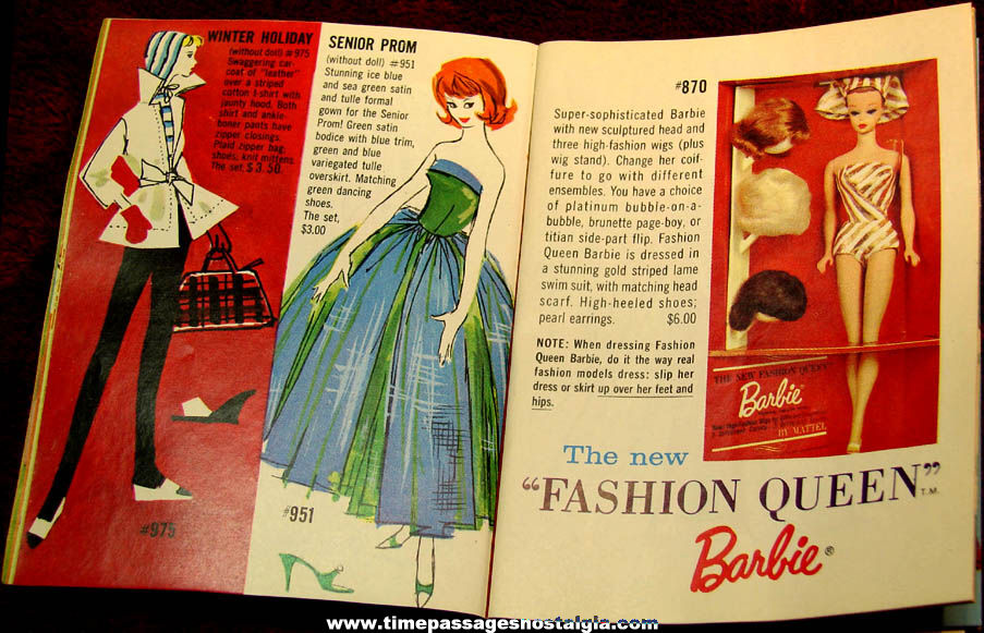 Small ©1962 Mattel Barbie Ken & Midge Clothing & Accessories Catalog
