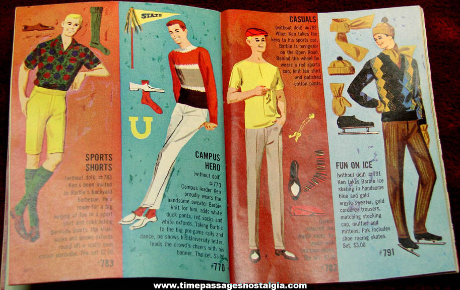 Small 1962 Mattel Barbie Ken & Midge Clothing & Accessories Catalog