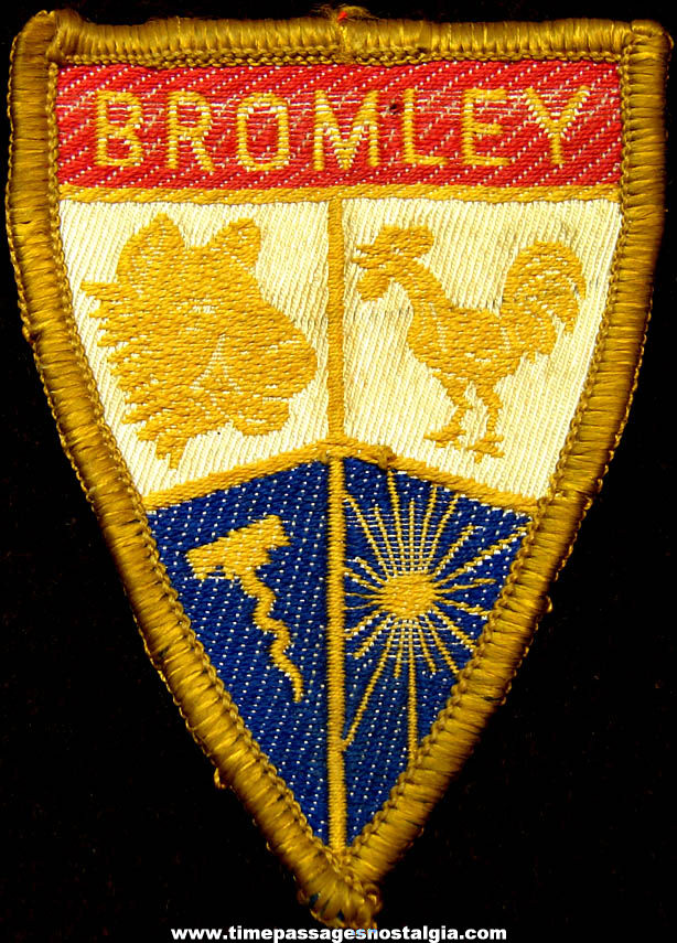 Old Bromley Mountain Vermont Emblem Skiing Embroidered Cloth Patch