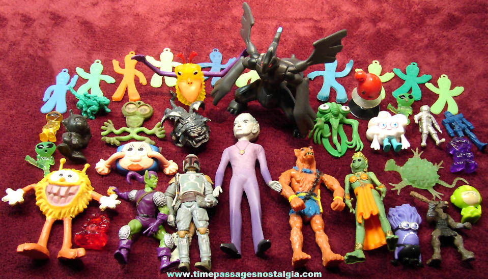 (37) Alien Martian Creature Monster Robot Character and More Novelty Toy Figures