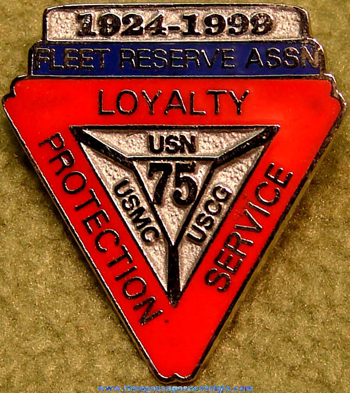 1924  1999 United States Navy Fleet Reserve Association Enameled Pin