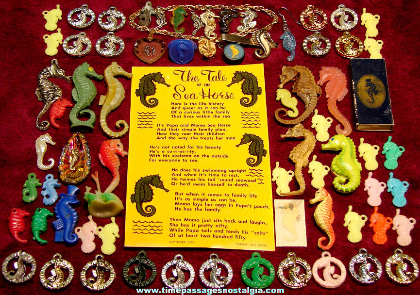 (69) Small Old Sea Horse Related Novelty Items