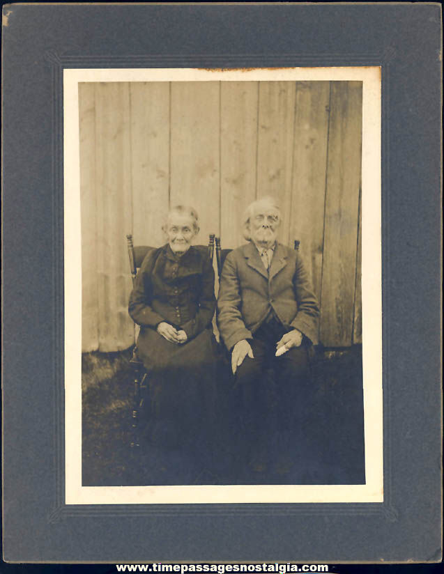 Old East Rochester New Hampshire Elderly Couple Photograph Card