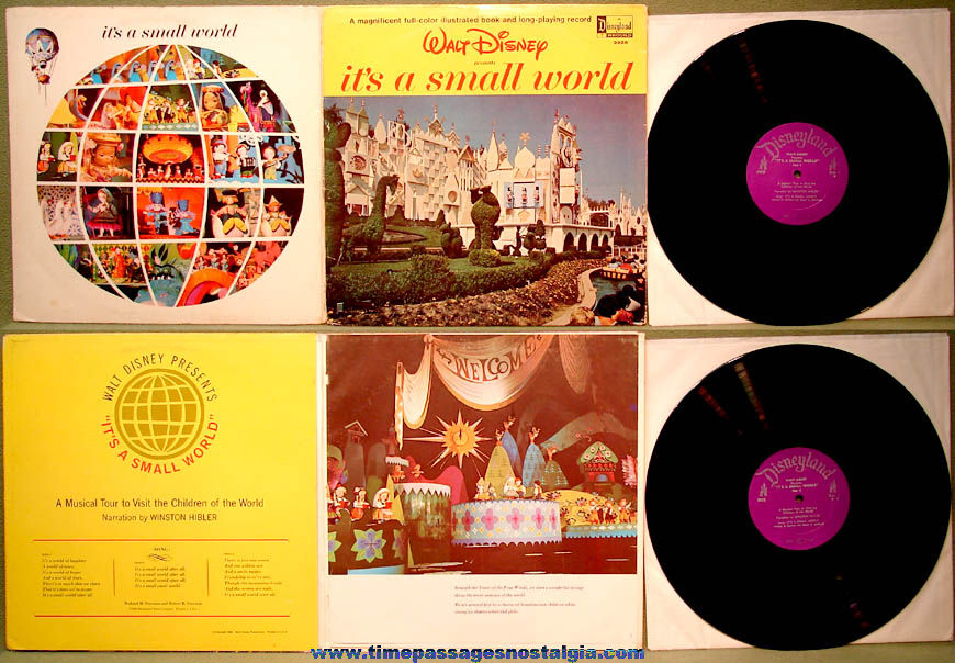 1964 Walt Disney It’s A Small World Disneyland Record Album with Booklet