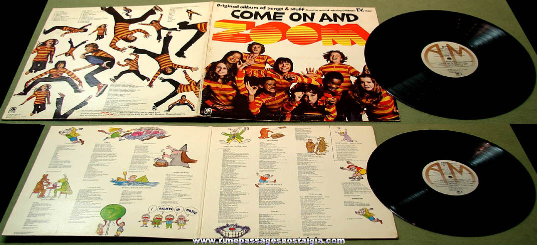 1970s Come On and Zoom Boston Massachusetts Children’s Television Show Record Album