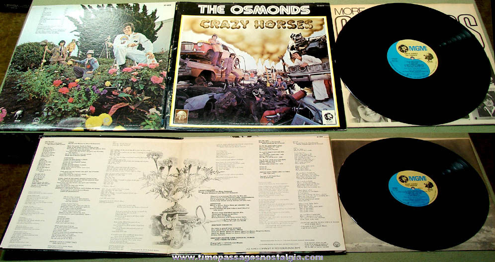 1972 The Osmonds Crazy Horses MGM Record Album