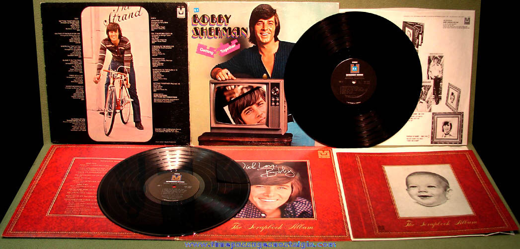 (2) Different Early 1970s Bobby Sherman Metromedia Record Albums