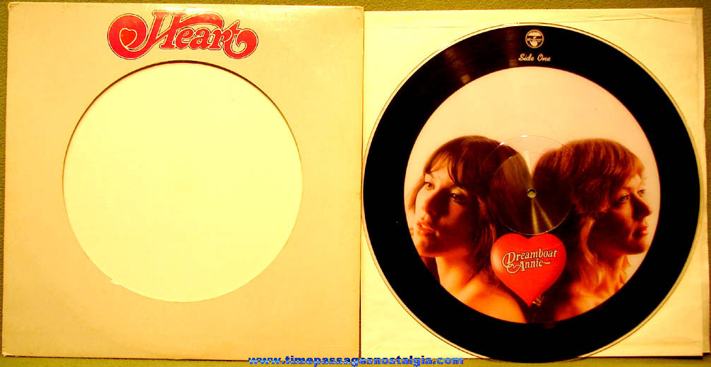1976 Heart Dreamboat Annie Picture Disc Mushroom Record Album