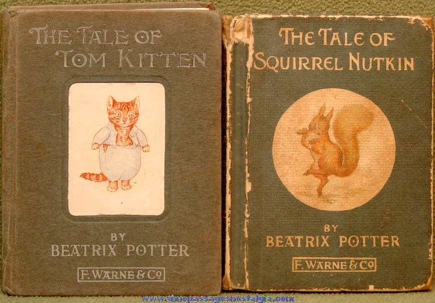 (2) Different 1930s Beatrix Potter Animal Character Children’s Adventure Books