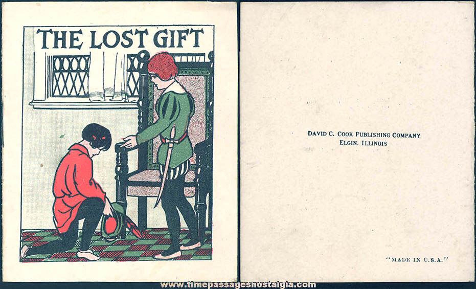 Old Cracker Jack Pop Corn Confection The Lost Gift Miniature Toy Prize Booklet