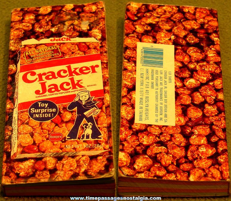 Old Unused Cracker Jack Pop Corn Confection Advertising Note Book