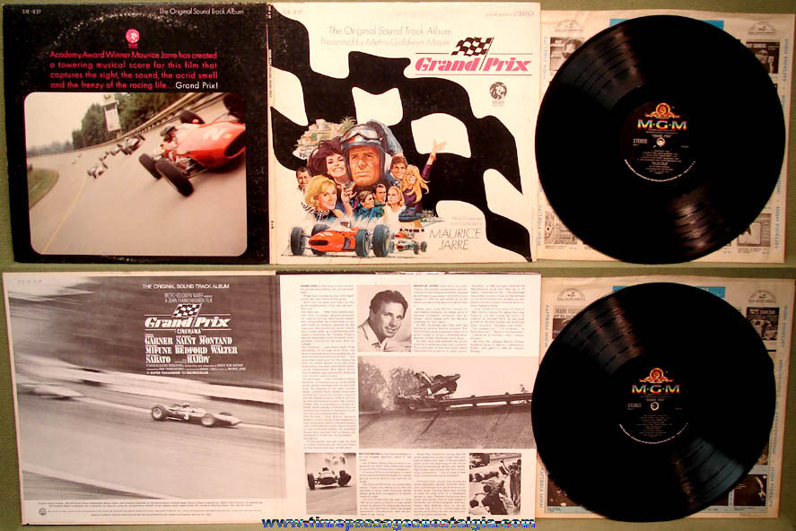 1966 MGM Grand Prix Movie Sound Track Record Album with Cover