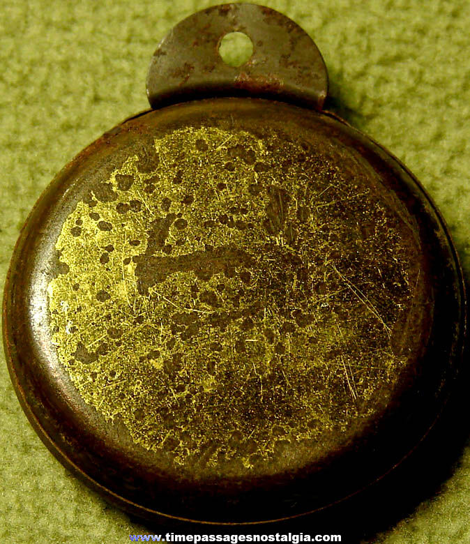 1931 Cracker Jack Pop Corn Confection Lithographed Tin Novelty Toy Prize Pocket Watch