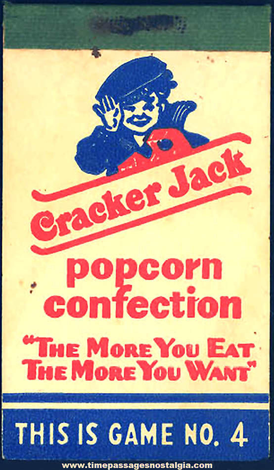 1946 Cracker Jack Pop Corn Confection Magic 13 Slate series Paper Toy Prize #4