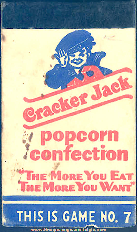 1946 Cracker Jack Pop Corn Confection Magic 13 Slate series Paper Toy Prize #7