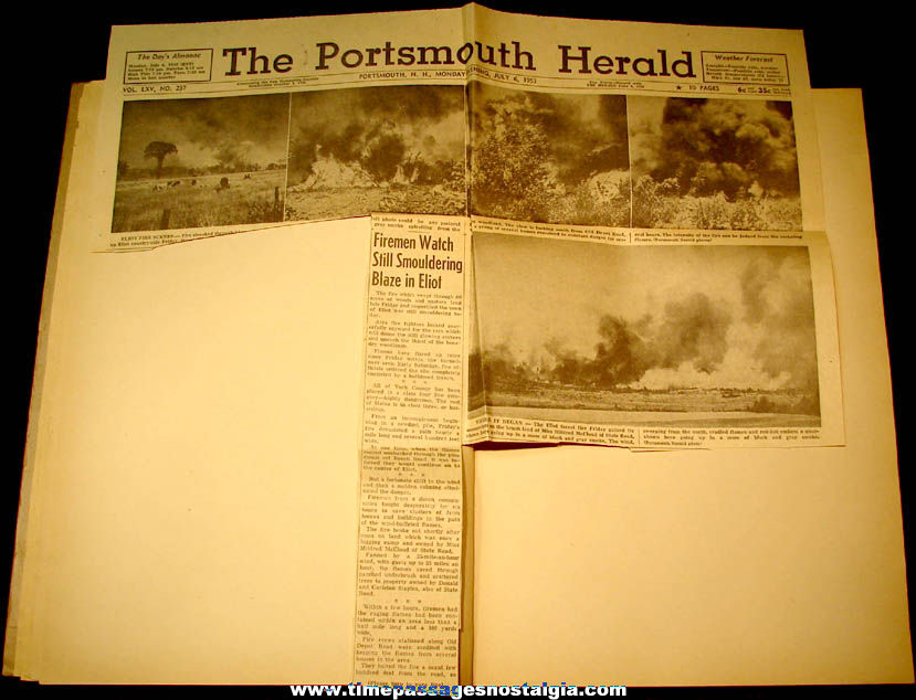 Scrap Book with (58) 1951  1960 Maine Civil Defense Related Newspaper Articles