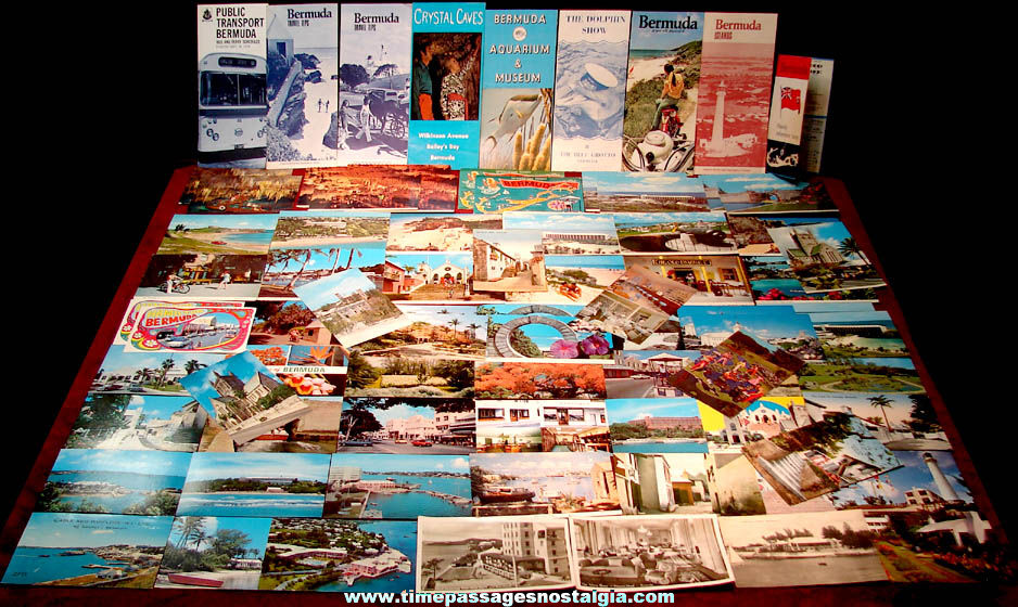 (80) Bermuda Caribbean Island Advertising and Souvenir Brochures and Post Cards