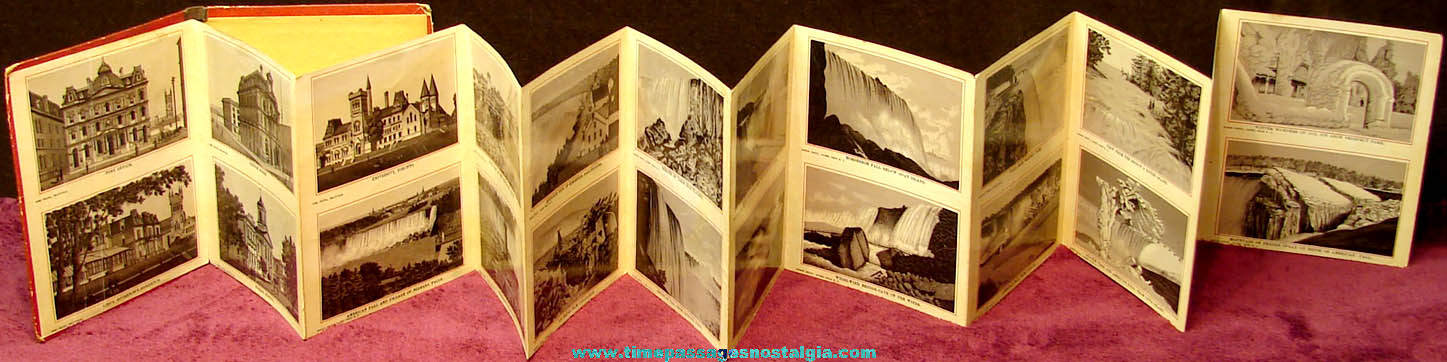 Old Niagara Falls & Toronto Canada Advertising Souvenir Picture Album Book