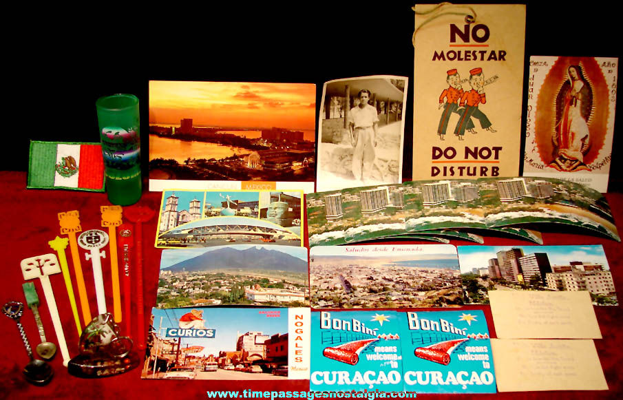 (29) Small Old Mexico or Mexican Advertising and Souvenir Items
