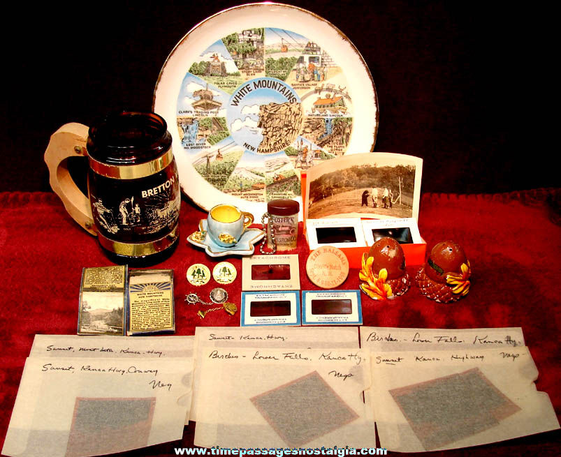 (47) Small Old New Hampshire White Mountains Advertising and Souvenir Items
