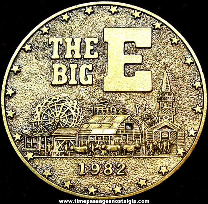 1982 Eastern States Exposition Springfield Massachusetts Advertising Souvenir Metal Pin