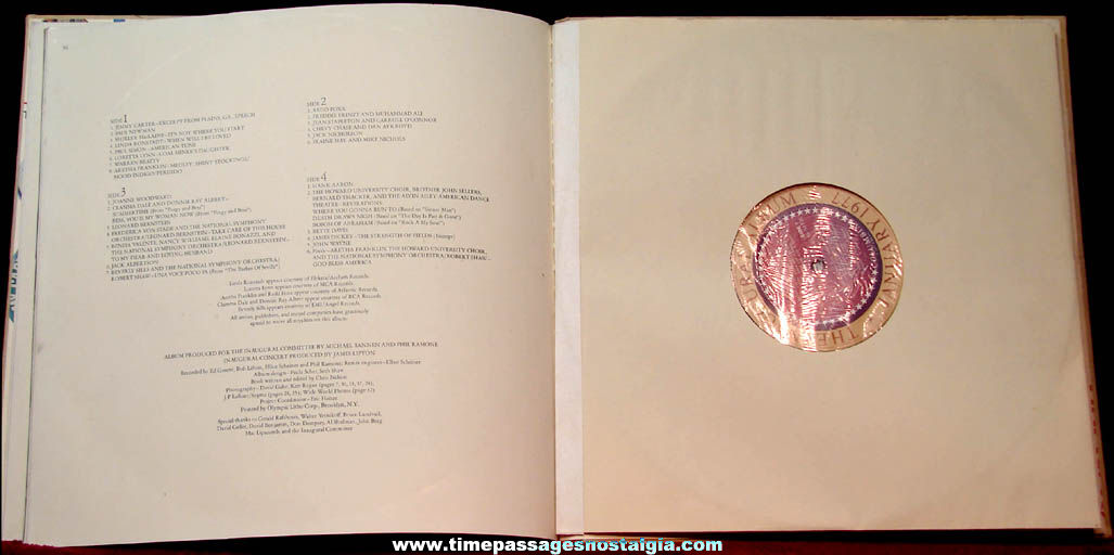 January 1977 United States President Jimmy Carter Inaugural Concert Record Album Set