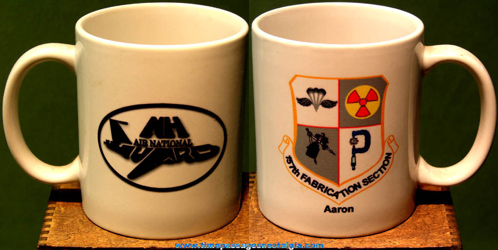 United States New Hampshire Air National Guard Advertising Ceramic Coffee Cup