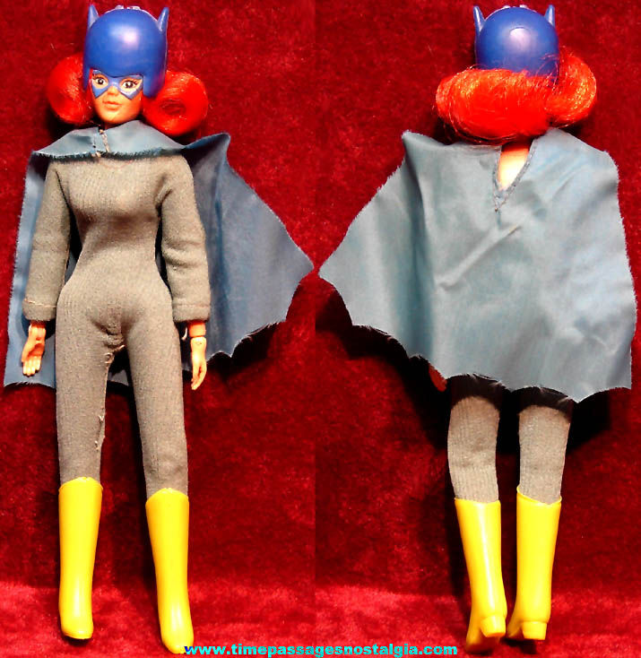 ©1972 Mego Batgirl Character Action Figure Toy Doll with Outfit