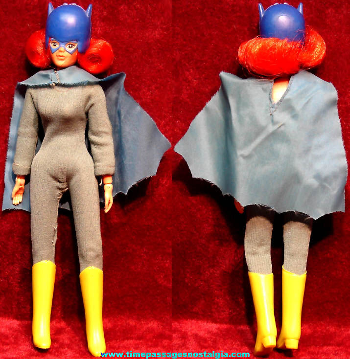 1972 Mego Batgirl Character Action Figure Toy Doll with Outfit