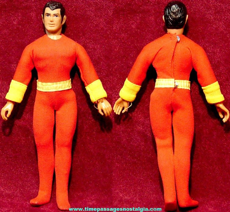 1974 Mego Shazam Character Action Figure Toy Doll with Outfit