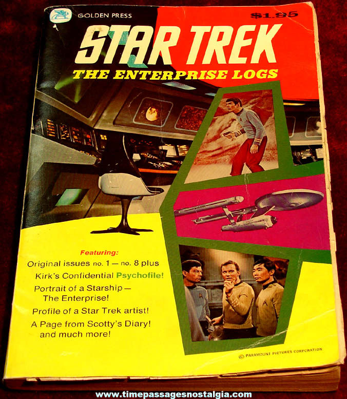 1976 Star Trek Enterprise Logs Television Show Golden Press Comic Book