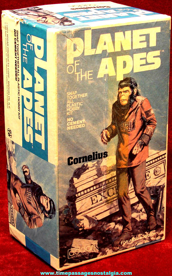 1973 Planet of The Apes Cornelius Character Model Kit Advertising Box