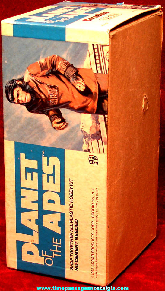 ©1973 Planet of The Apes Cornelius Character Model Kit Advertising Box