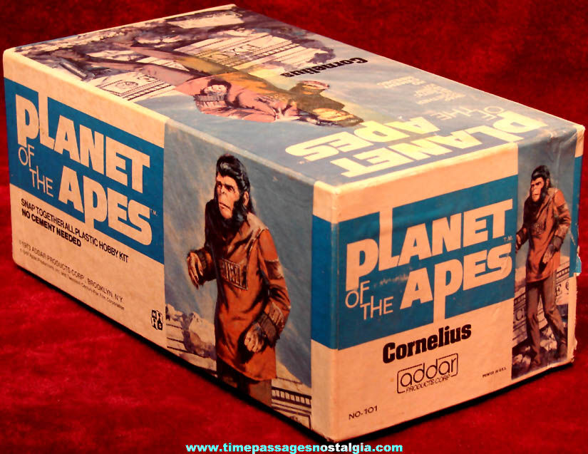 1973 Planet of The Apes Cornelius Character Model Kit Advertising Box