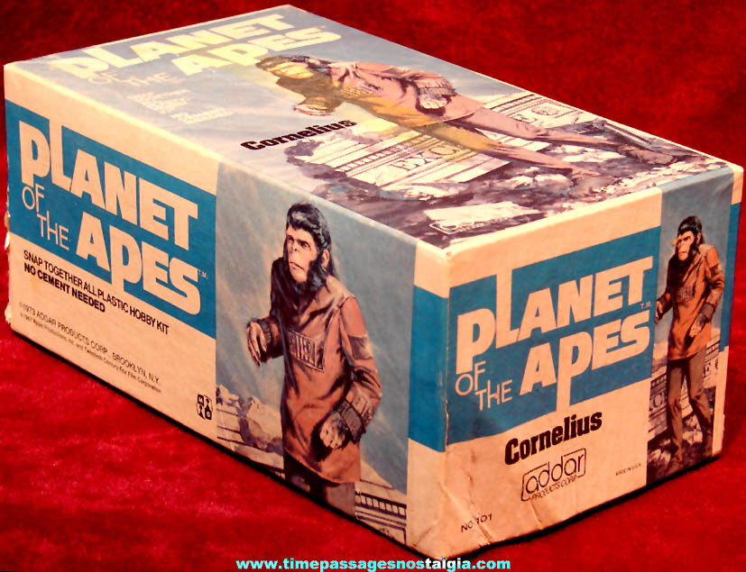 1973 Planet of The Apes Cornelius Character Model Kit Advertising Box