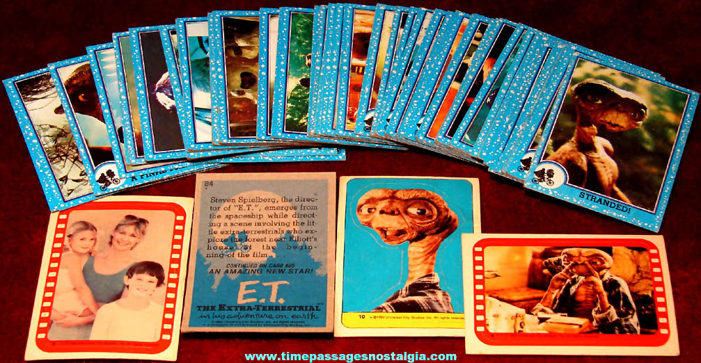 (58) ©1982 ET Extra Terrestrial Character Bubble Gum Non Sports Trading Cards & Stickers