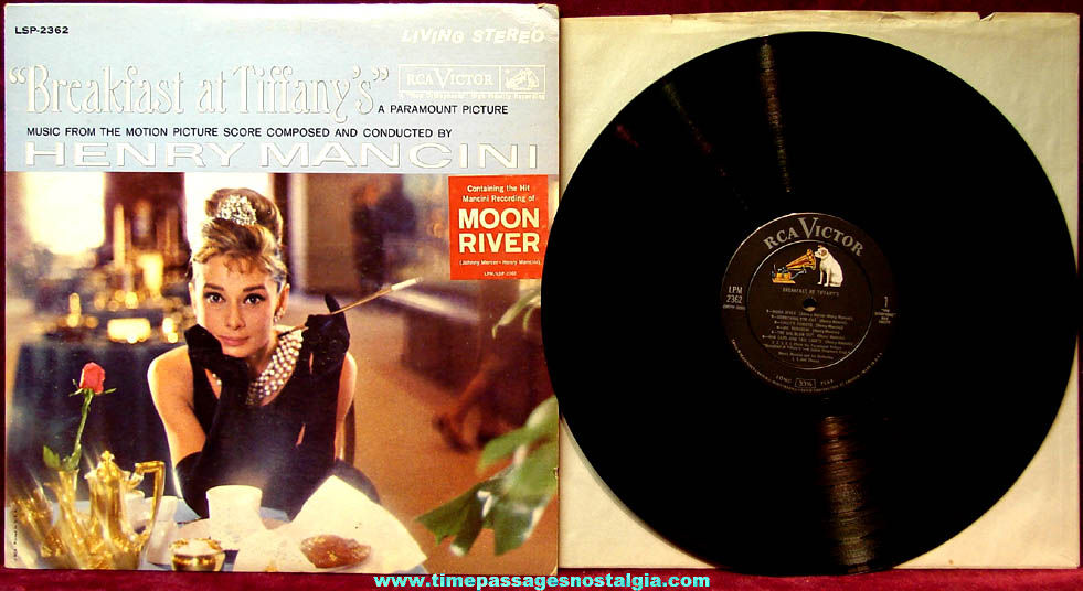 ©1961 Audrey Hepburn Breakfast At Tiffany’s Movie Record Album