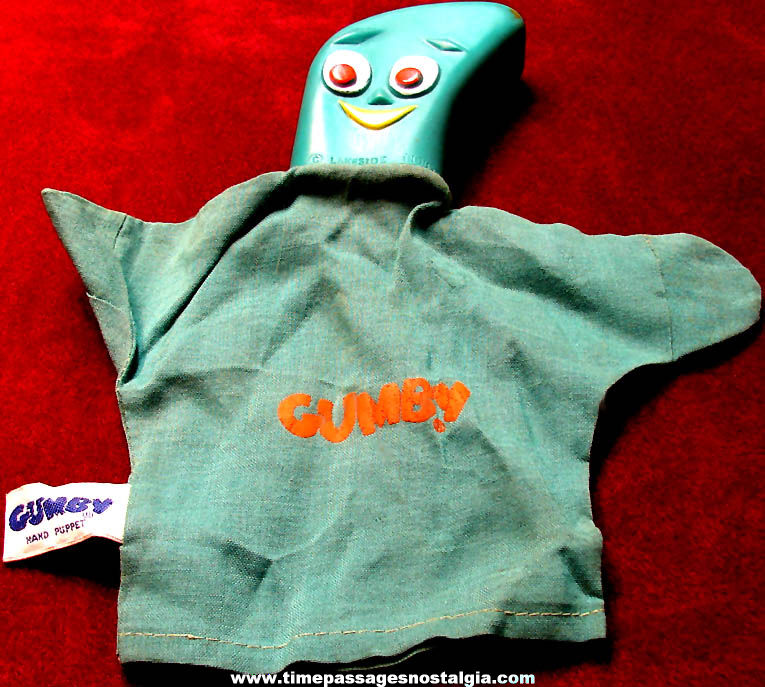 1965 Gumby Claymation Television Character Toy Hand Puppet