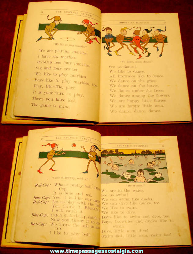 1905 Brownie Character Childrens Primer Story Book