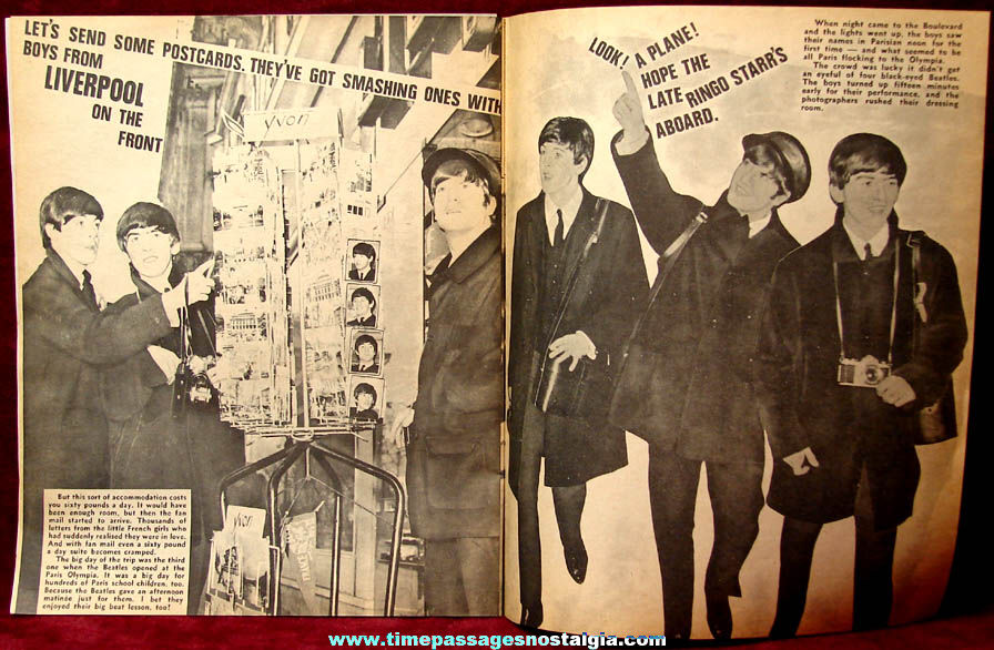 1964 Beatles Round The World No. 1 Winter 1964 Promotional Picture Booklet