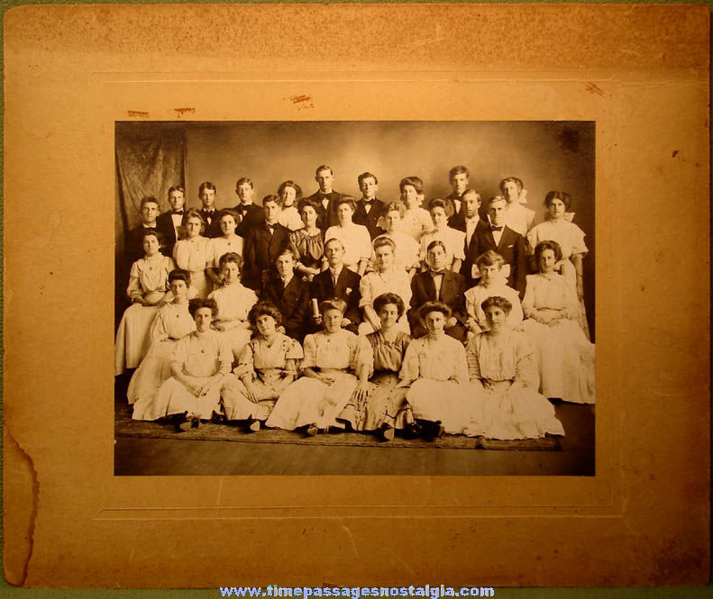 Large Early School Graduation Class Photograph