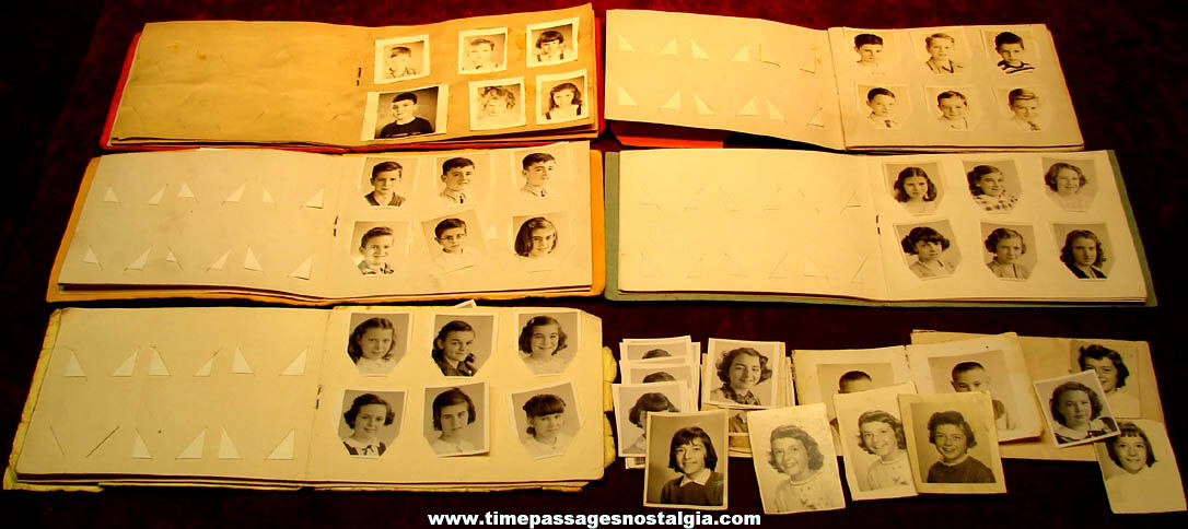 (188) Small 1946  1951 Elementary School Black & White Student Photographs