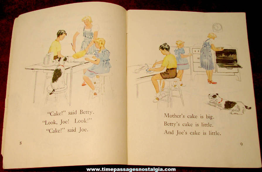 1944 Play At Home Color Illustrated School Soft Back Story Book