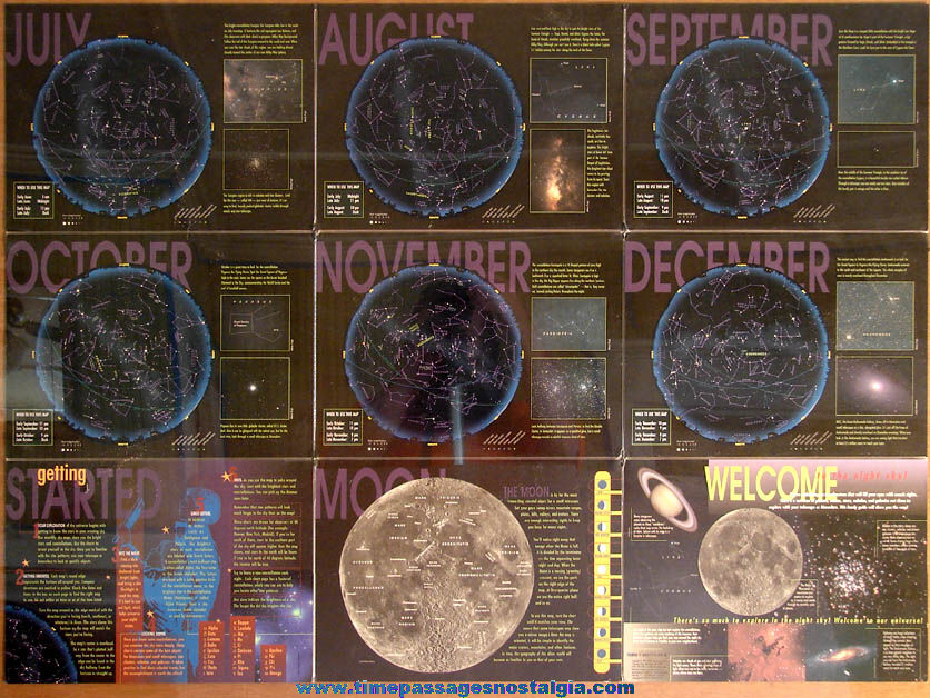 Two Sided (18) Panel 1999 Sky & Telescope Magazine Night Sky Guide